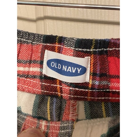 Old Navy Plaid Colorful Lounge Sleep Sweat Pants Men's Size L Elastic Waist - Picture 4 of 6